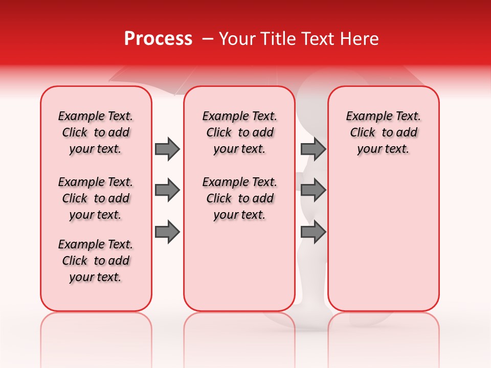 Man Shelter Rain PowerPoint Template