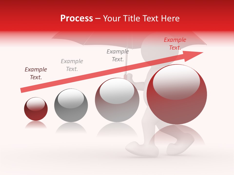 Man Shelter Rain PowerPoint Template