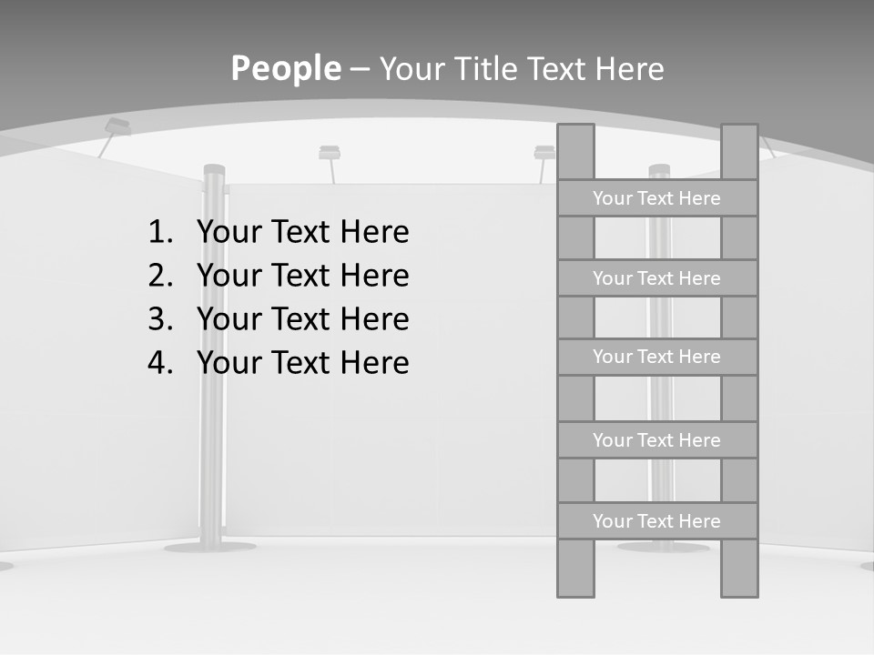 Management People Chair PowerPoint Template