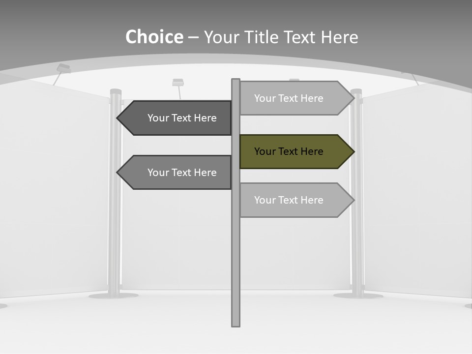 Management People Chair PowerPoint Template