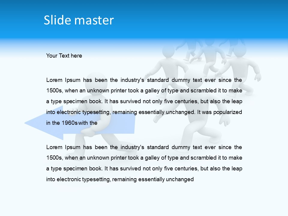 Forward Development Symbol PowerPoint Template