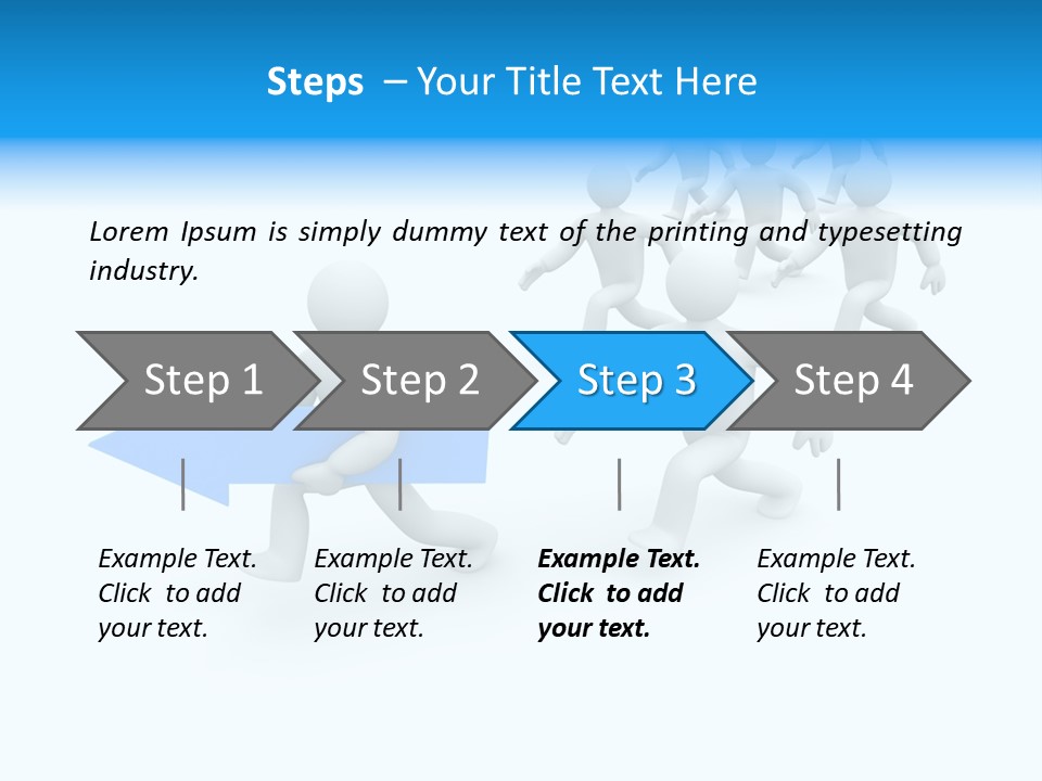 Forward Development Symbol PowerPoint Template