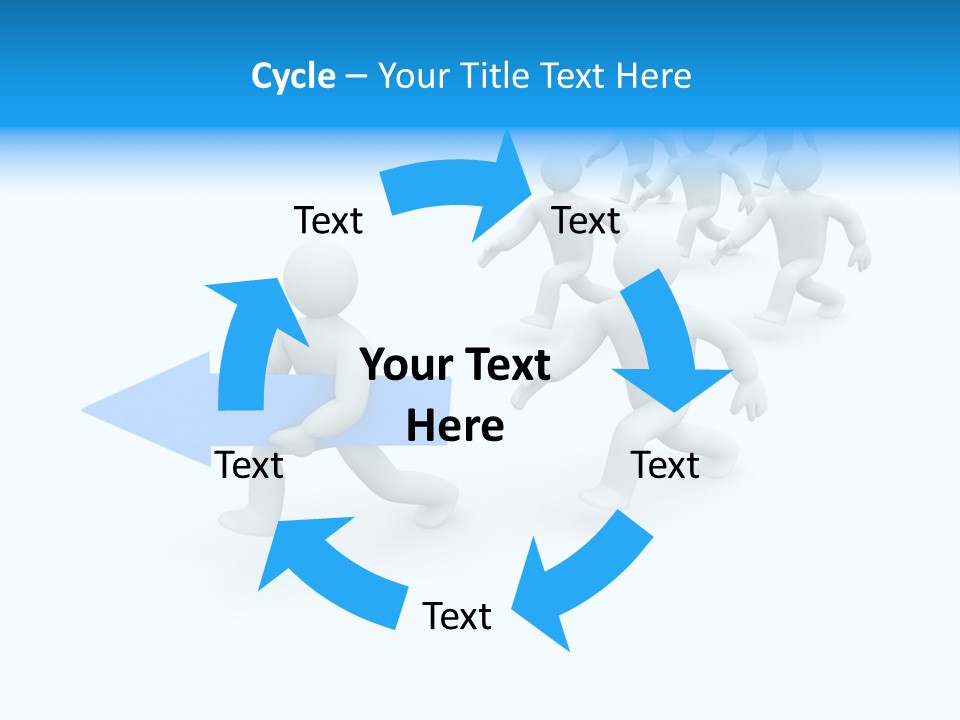 Forward Development Symbol PowerPoint Template