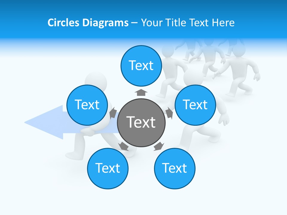 Forward Development Symbol PowerPoint Template