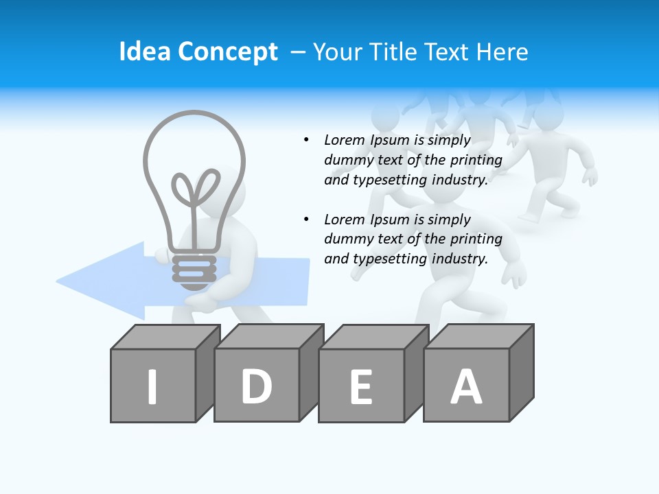 Forward Development Symbol PowerPoint Template