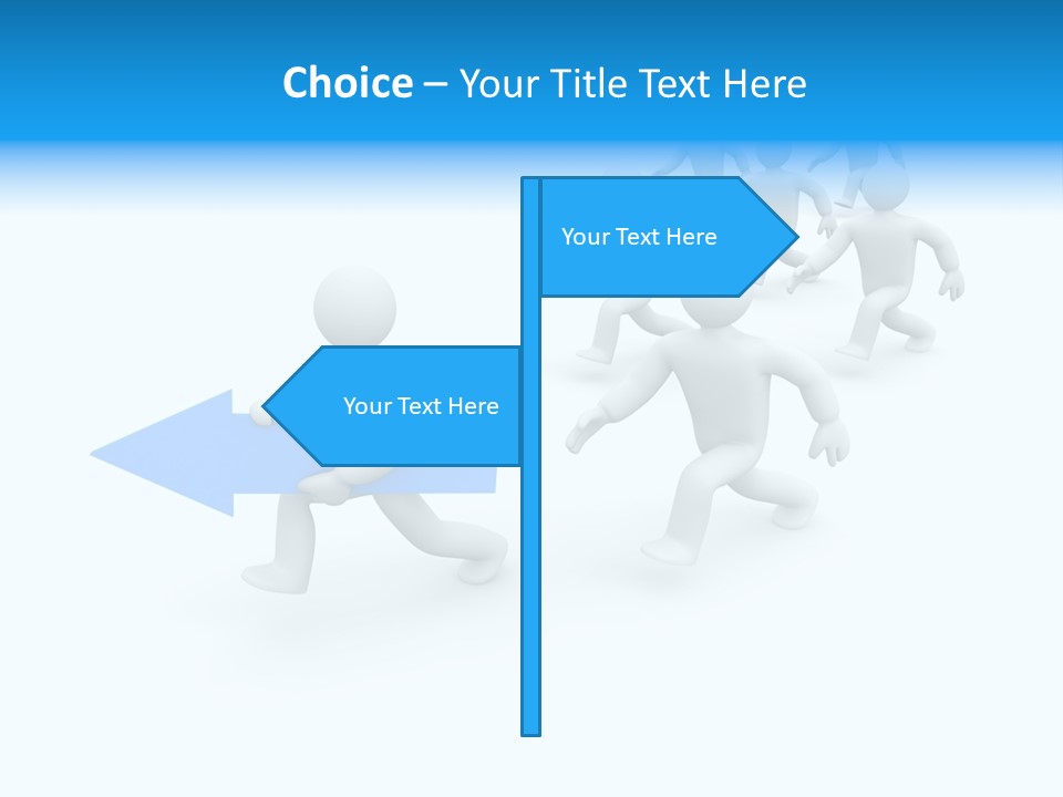 Forward Development Symbol PowerPoint Template