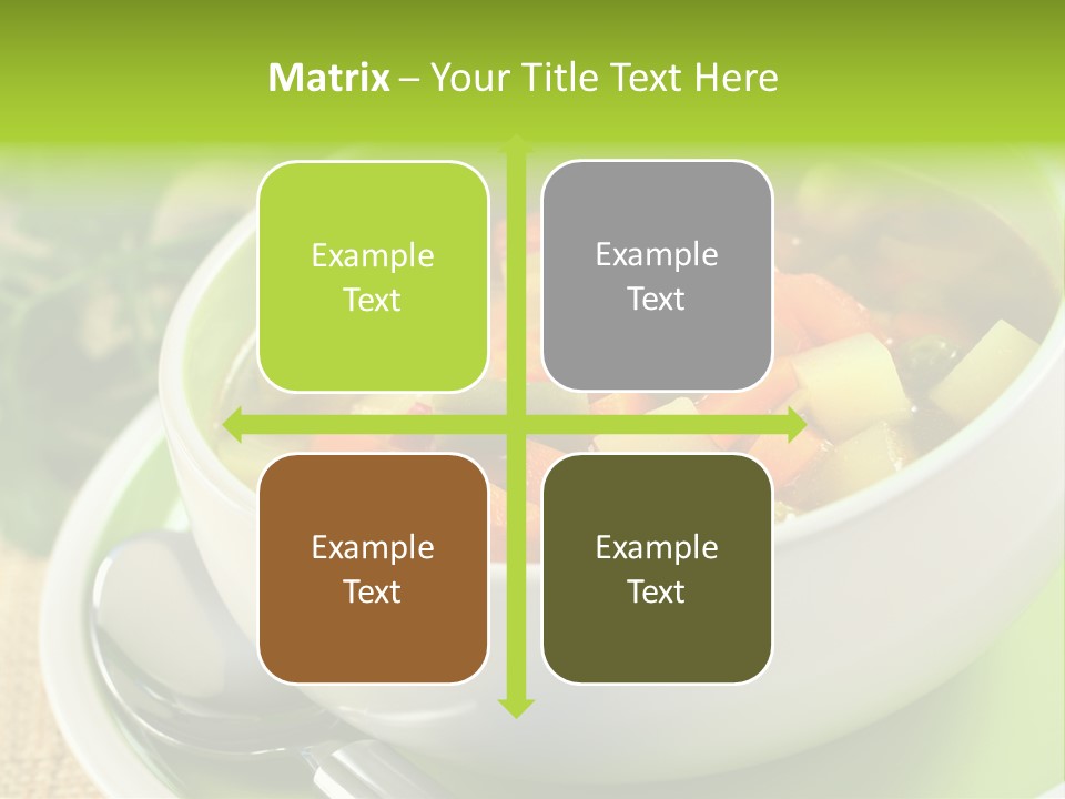 Green Bean Dish Red PowerPoint Template