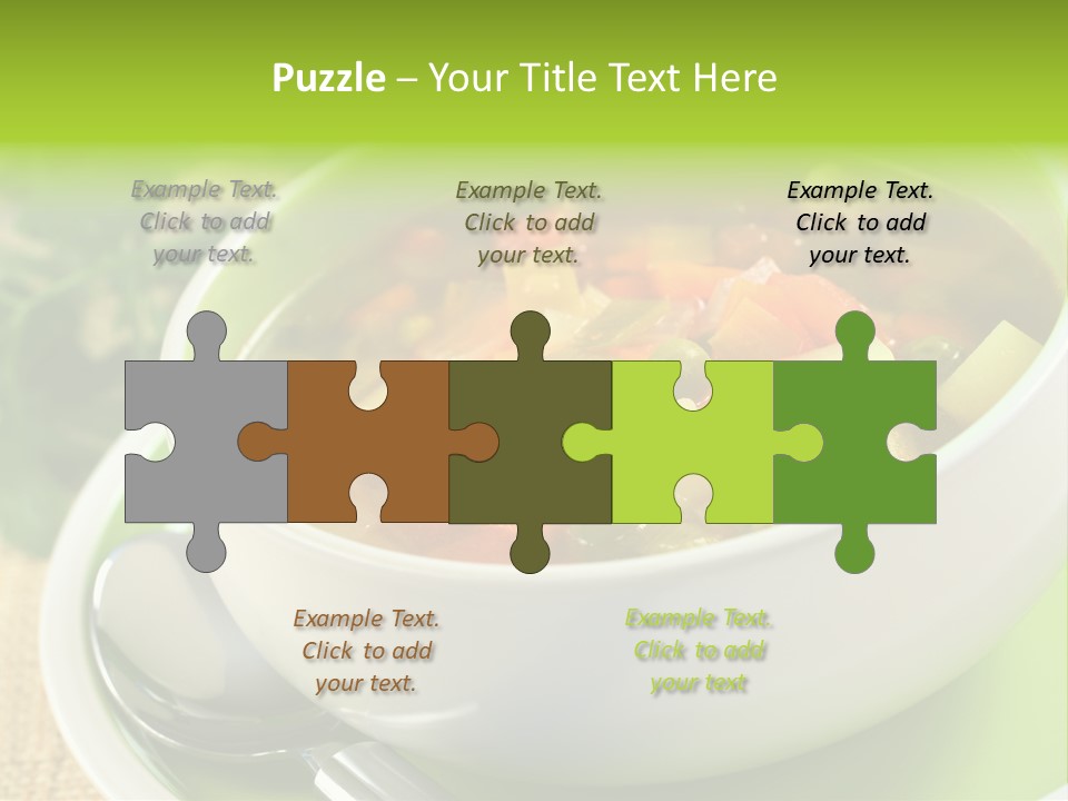 Green Bean Dish Red PowerPoint Template