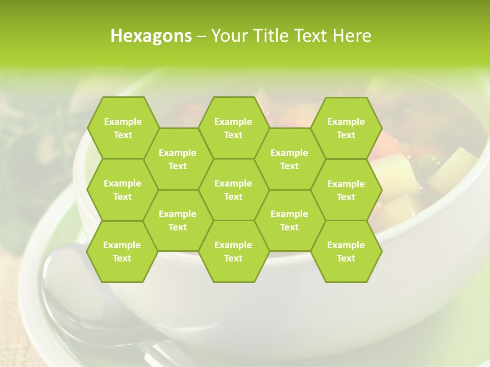 Green Bean Dish Red PowerPoint Template