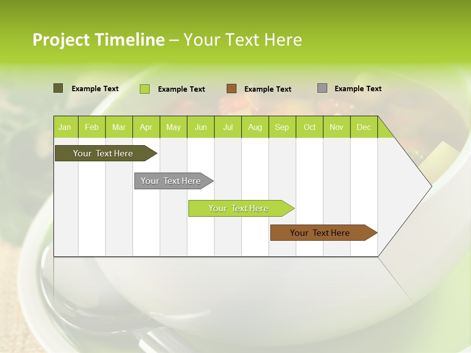 Green Bean Dish Red PowerPoint Template