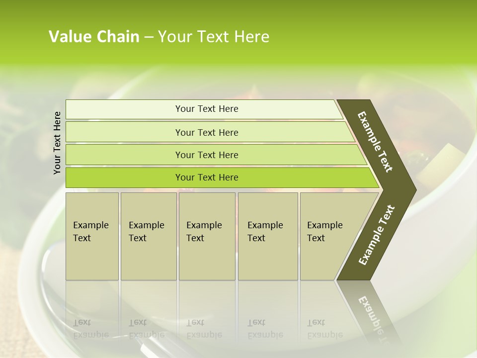 Green Bean Dish Red PowerPoint Template