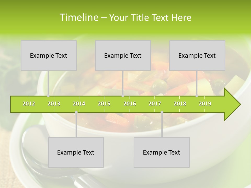 Green Bean Dish Red PowerPoint Template