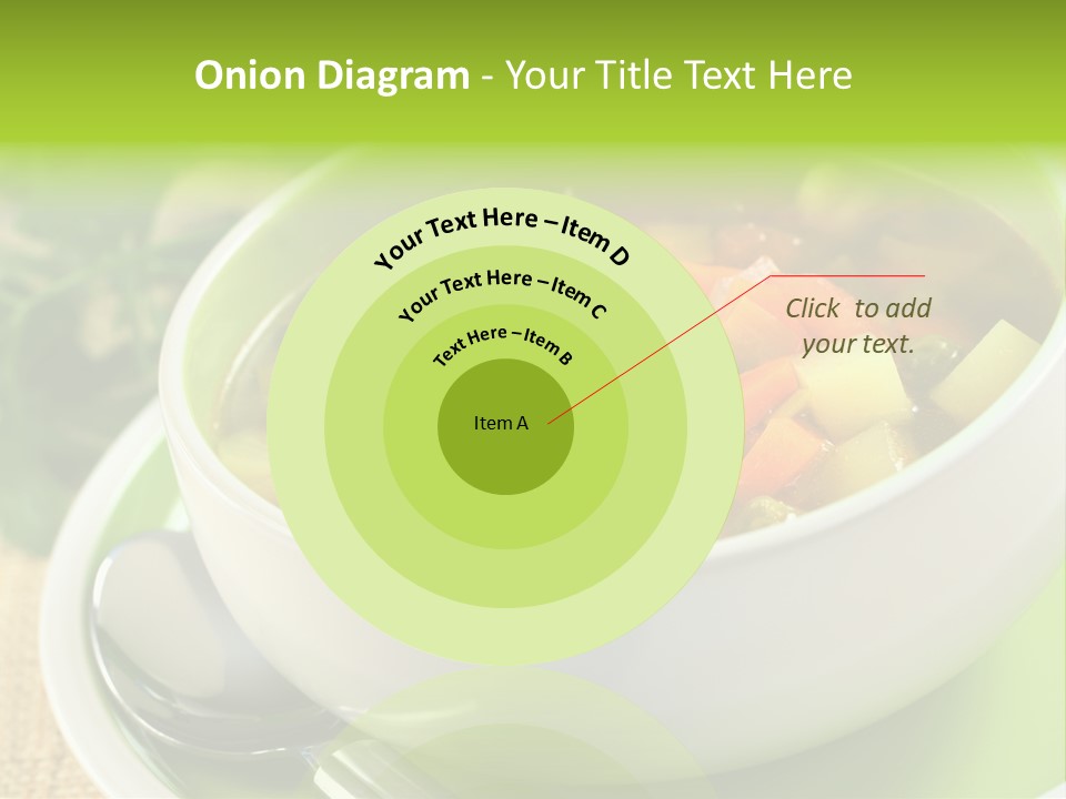 Green Bean Dish Red PowerPoint Template