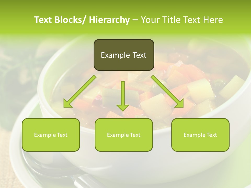 Green Bean Dish Red PowerPoint Template