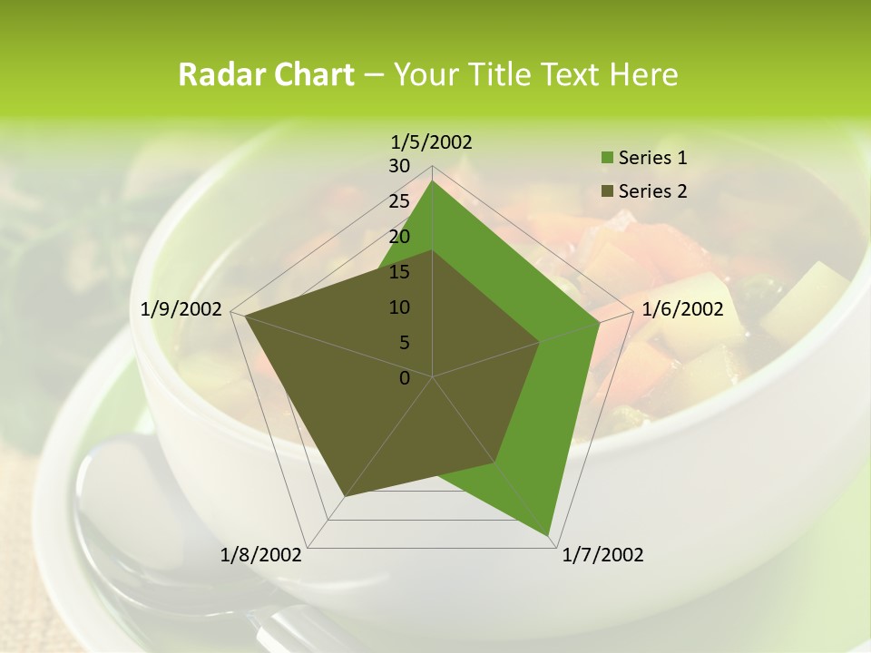 Green Bean Dish Red PowerPoint Template