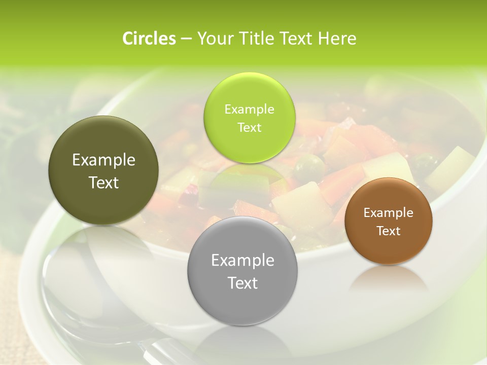 Green Bean Dish Red PowerPoint Template