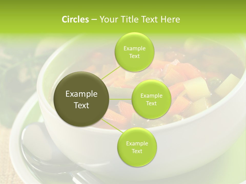 Green Bean Dish Red PowerPoint Template