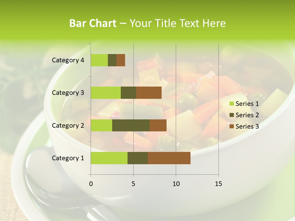 Green Bean Dish Red PowerPoint Template