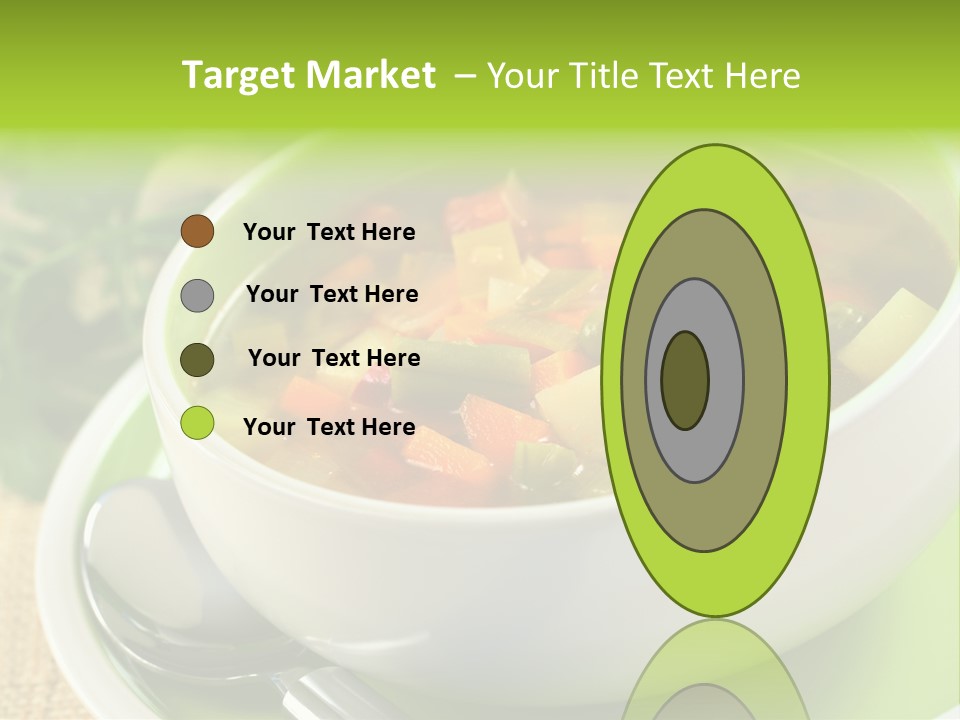 Green Bean Dish Red PowerPoint Template