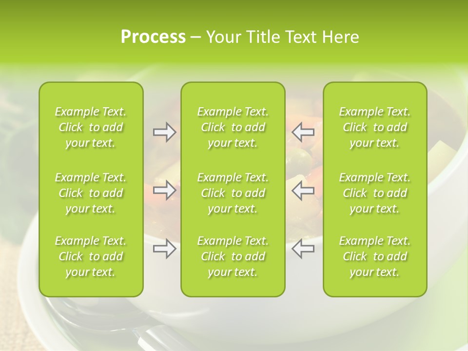 Green Bean Dish Red PowerPoint Template