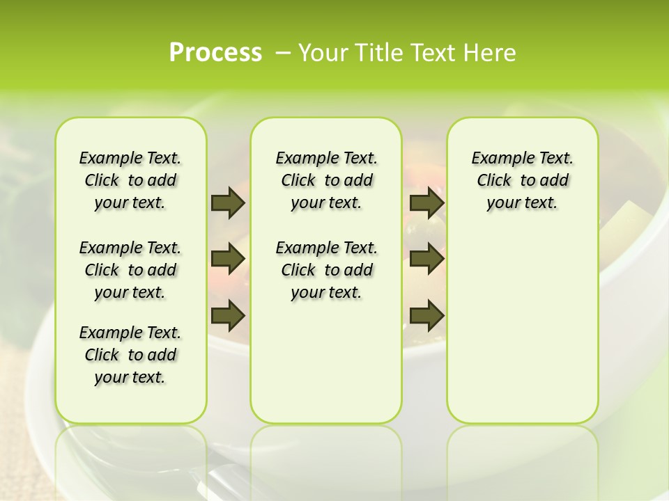 Green Bean Dish Red PowerPoint Template