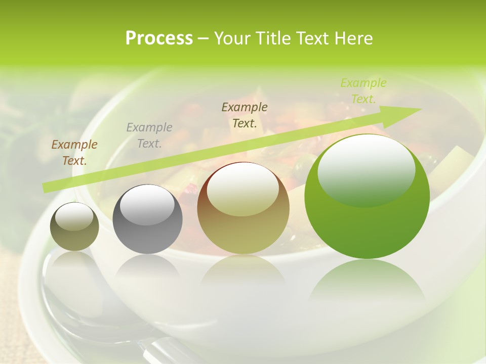 Green Bean Dish Red PowerPoint Template