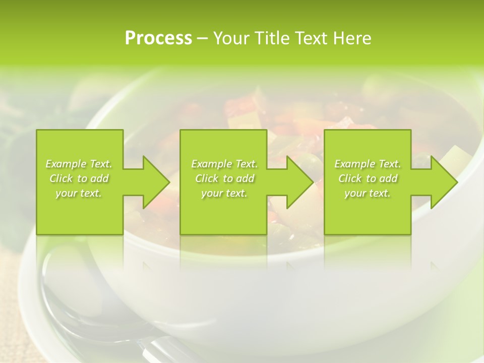 Green Bean Dish Red PowerPoint Template