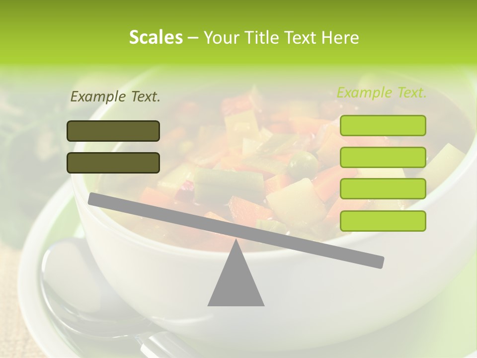 Green Bean Dish Red PowerPoint Template
