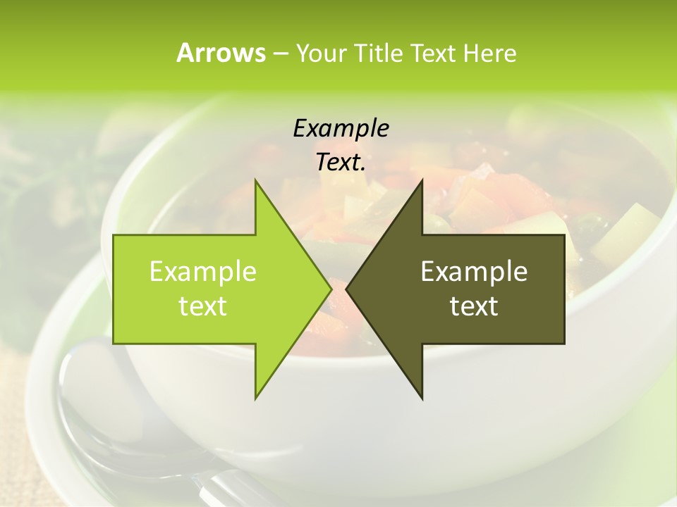 Green Bean Dish Red PowerPoint Template