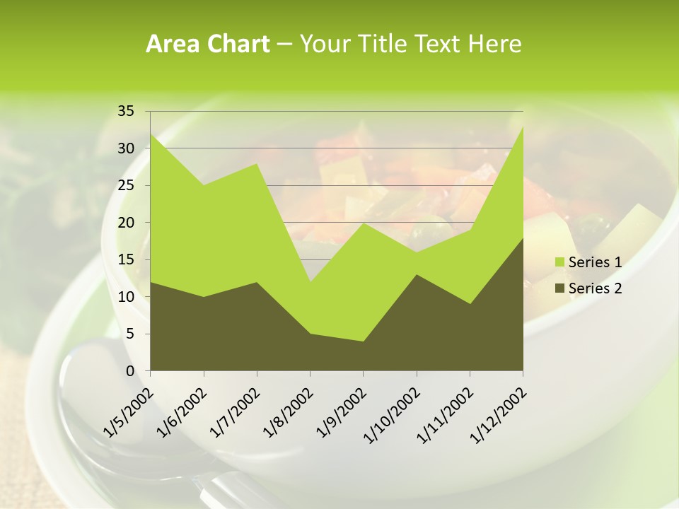 Green Bean Dish Red PowerPoint Template