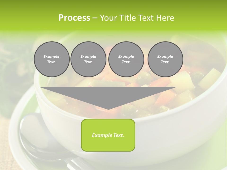 Green Bean Dish Red PowerPoint Template