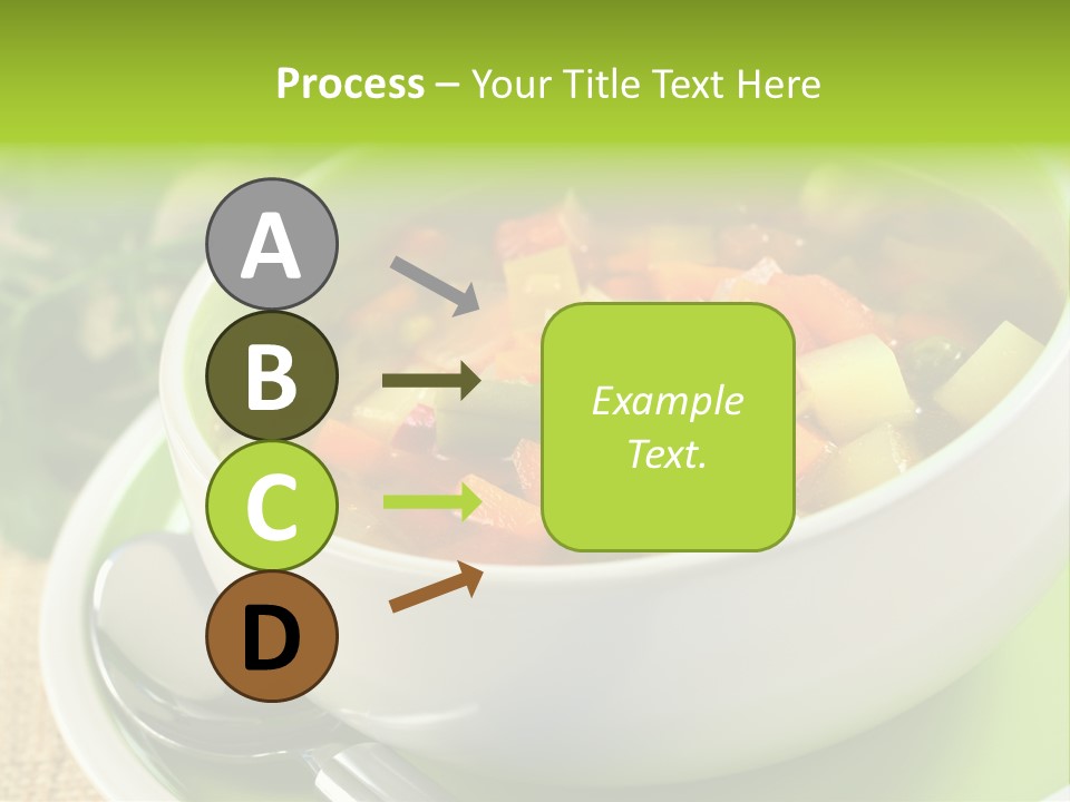 Green Bean Dish Red PowerPoint Template