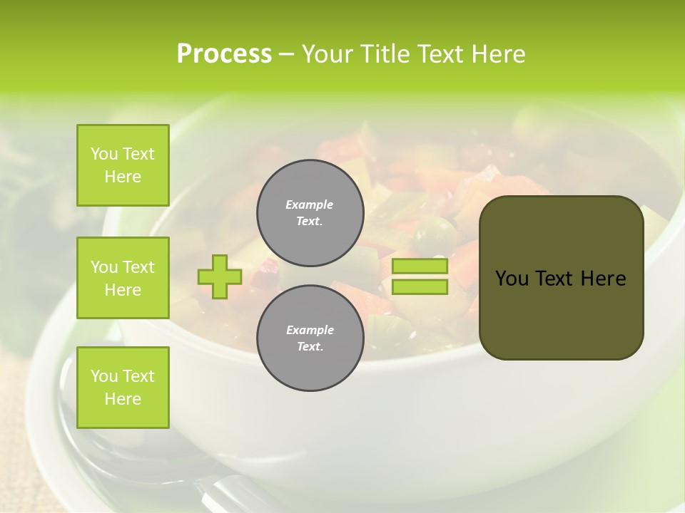 Green Bean Dish Red PowerPoint Template