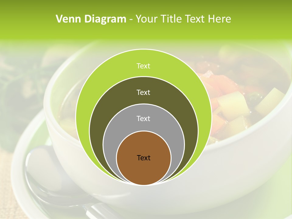 Green Bean Dish Red PowerPoint Template