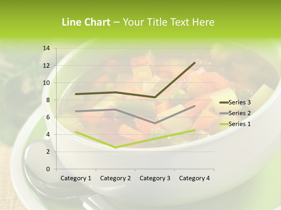 Green Bean Dish Red PowerPoint Template