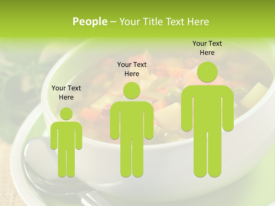 Green Bean Dish Red PowerPoint Template