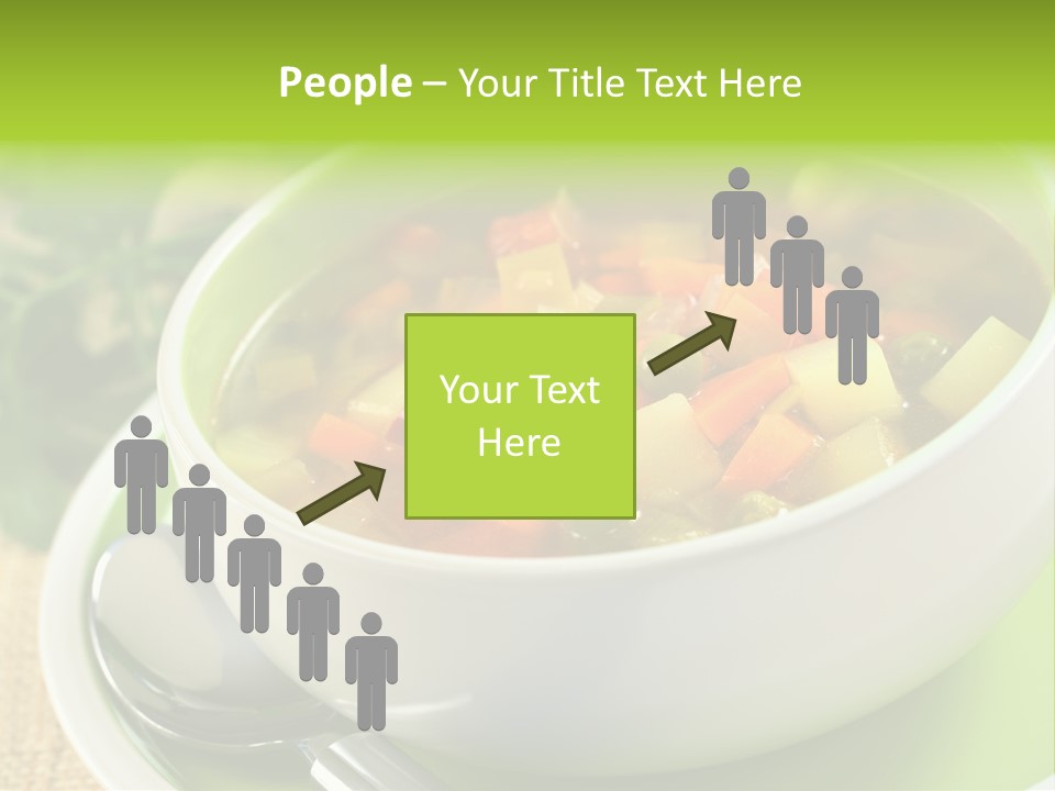 Green Bean Dish Red PowerPoint Template