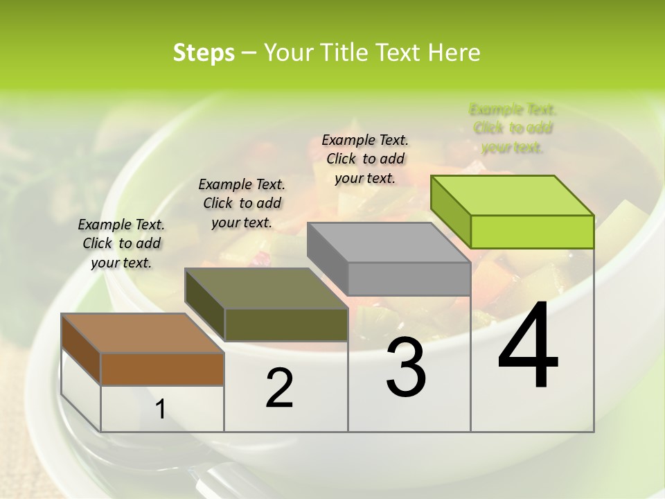 Green Bean Dish Red PowerPoint Template