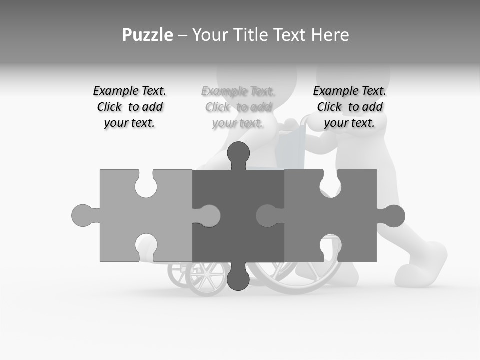 Disabled Single Assistance PowerPoint Template