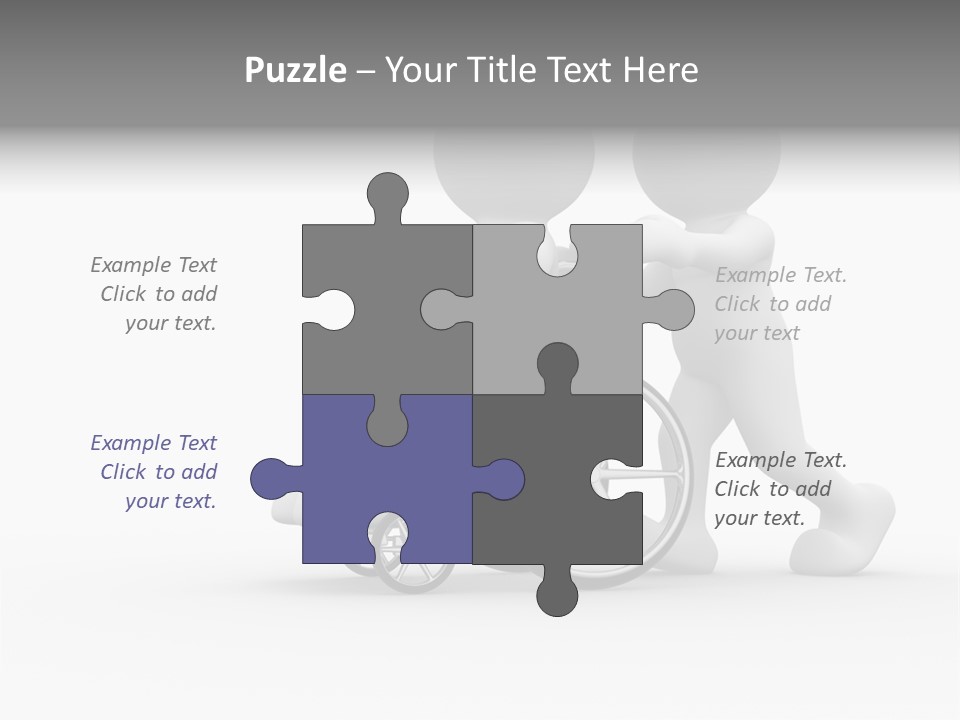 Disabled Single Assistance PowerPoint Template