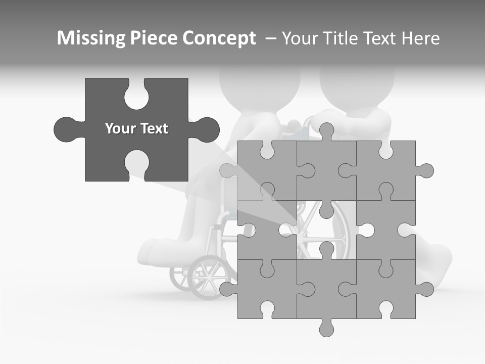 Disabled Single Assistance PowerPoint Template