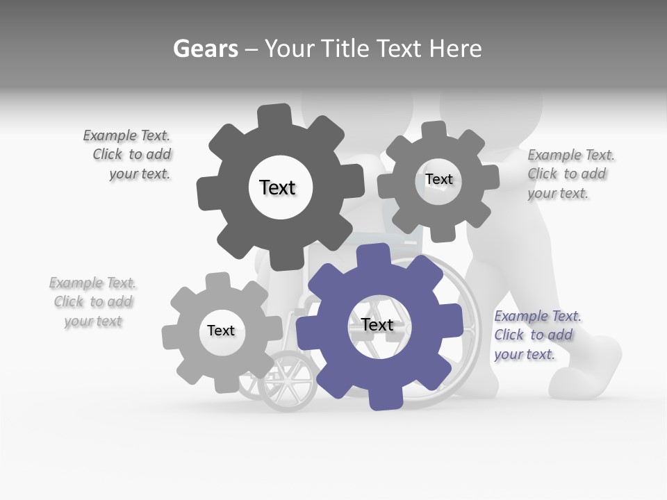 Disabled Single Assistance PowerPoint Template