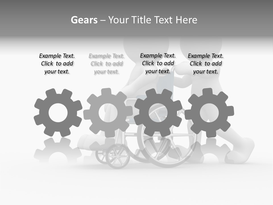 Disabled Single Assistance PowerPoint Template