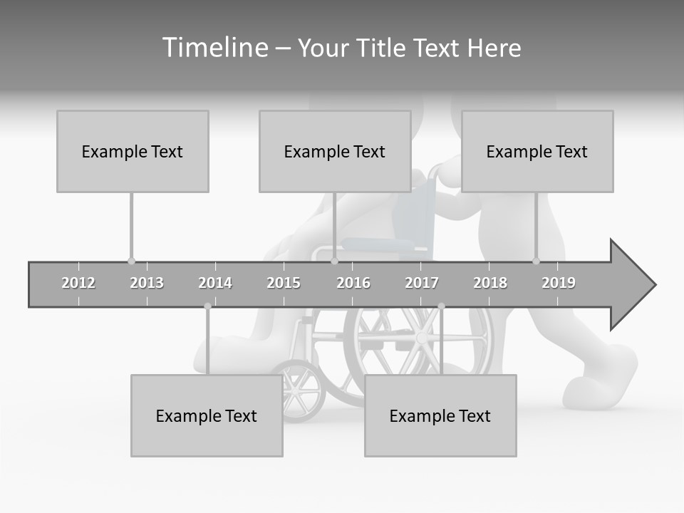 Disabled Single Assistance PowerPoint Template