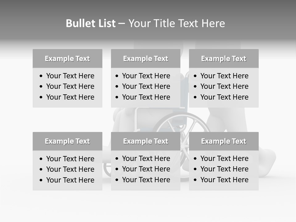 Disabled Single Assistance PowerPoint Template