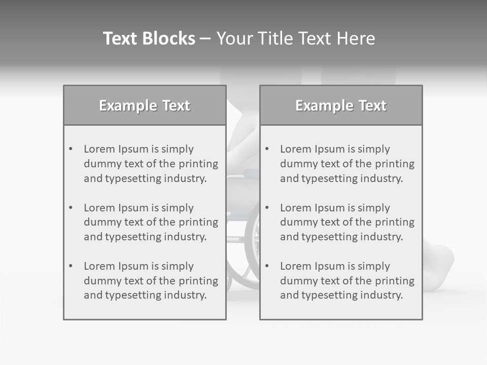 Disabled Single Assistance PowerPoint Template