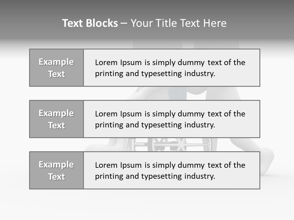 Disabled Single Assistance PowerPoint Template