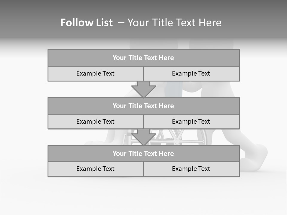 Disabled Single Assistance PowerPoint Template