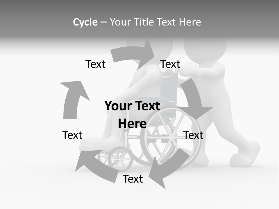 Disabled Single Assistance PowerPoint Template