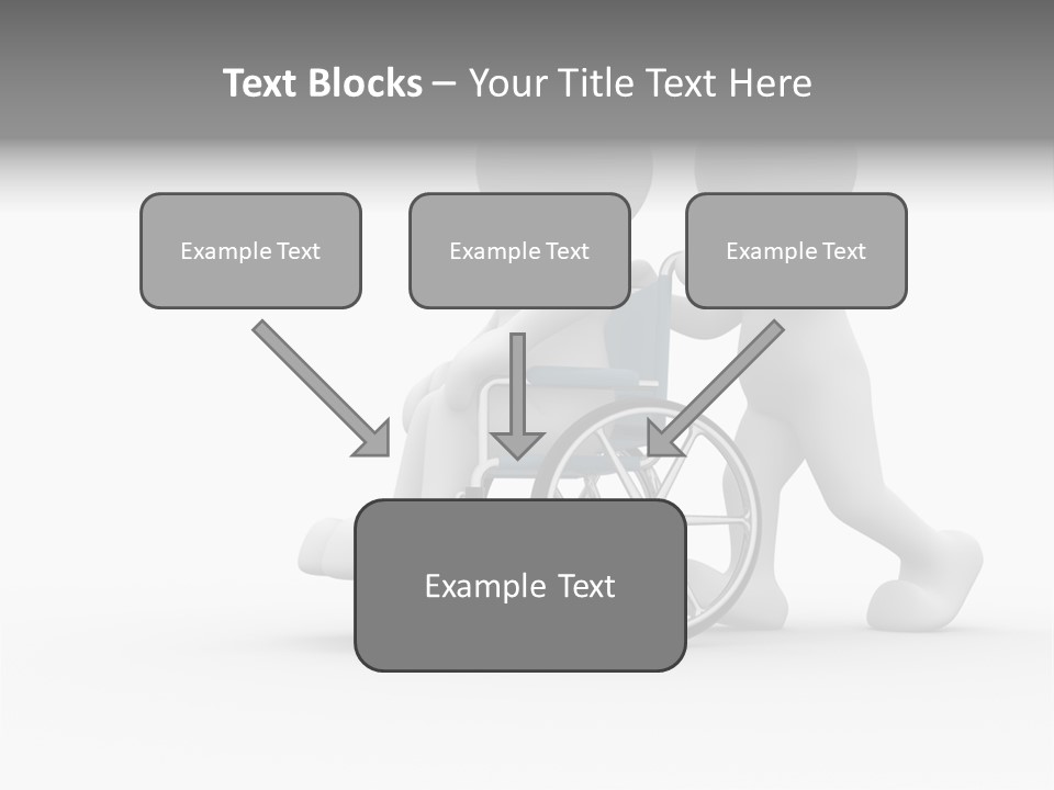 Disabled Single Assistance PowerPoint Template